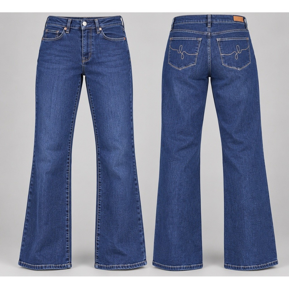 Judy Blue High Rise wide leg Jeans Women's 11/30 Blue Stretch Denim